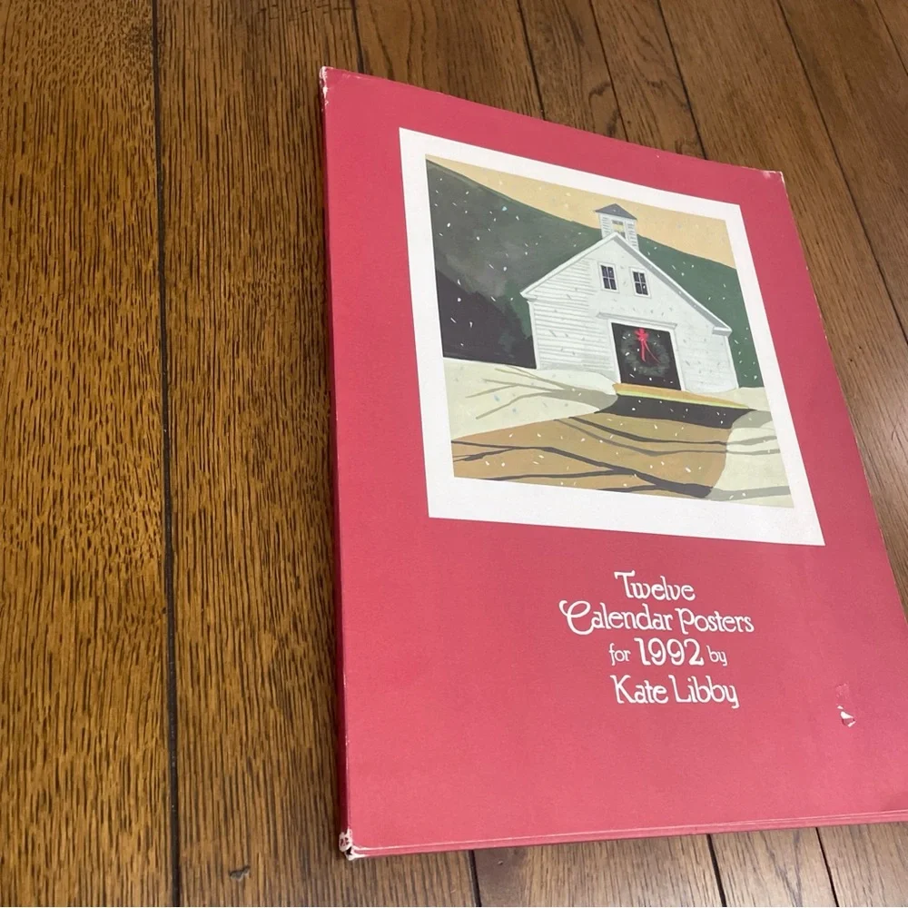 Kate Libby 12 Calendar Posters For 1992 Art 11” x 14